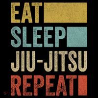Funny Eat Sleep Jiu-Jitsu Repeat Gift T-Shirt
