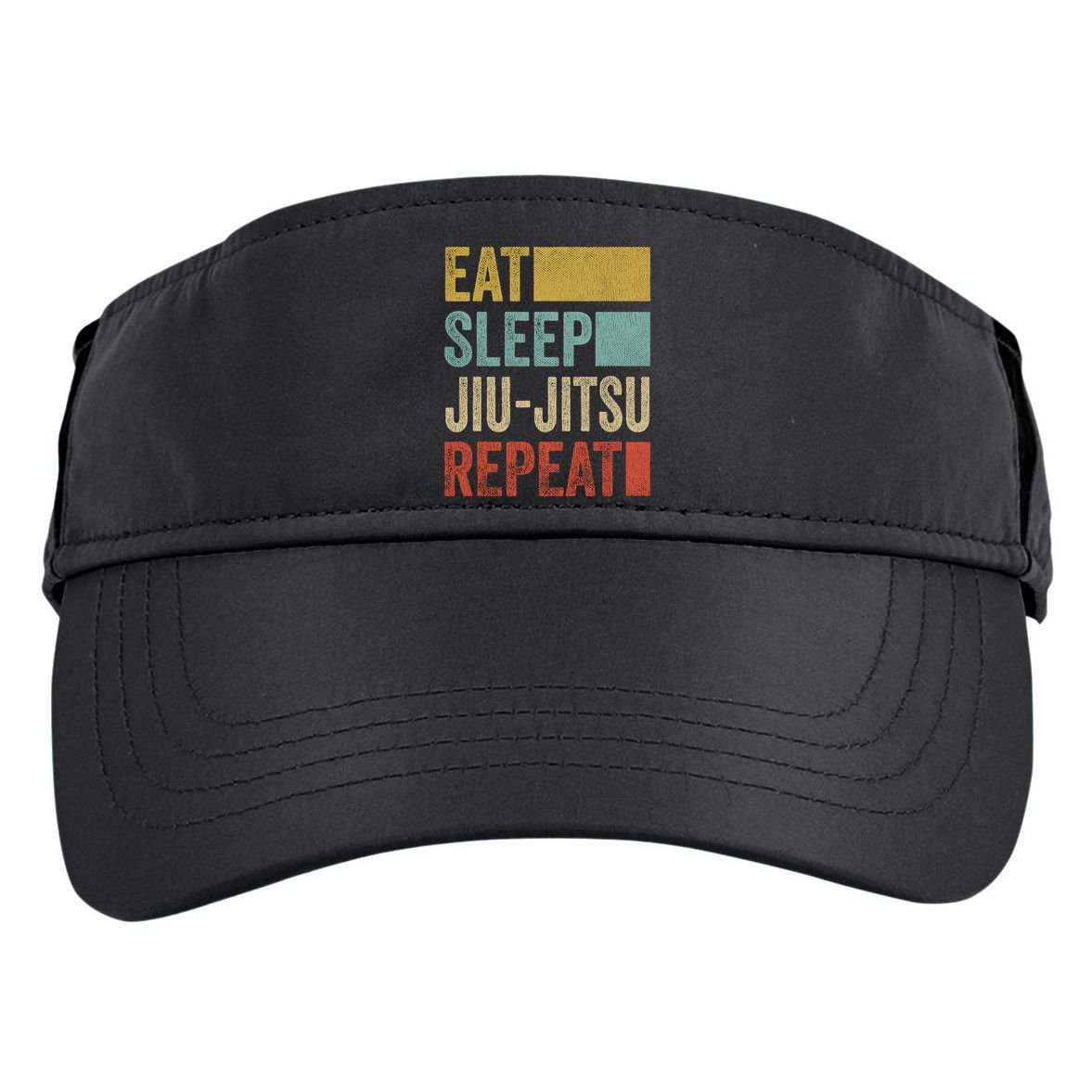Funny Eat Sleep Jiu-Jitsu Repeat Gift Adult Drive Performance Visor