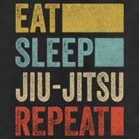 Funny Eat Sleep Jiu-Jitsu Repeat Gift Adult Drive Performance Visor