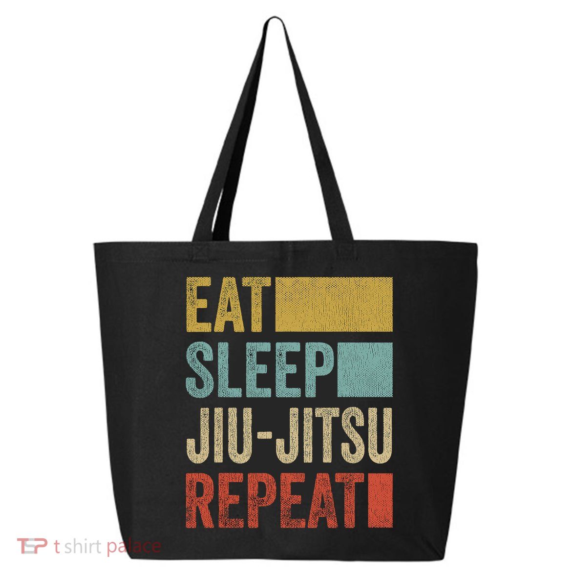 Funny Eat Sleep Jiu-Jitsu Repeat Gift 25L Jumbo Tote