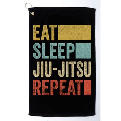 Funny Eat Sleep Jiu-Jitsu Repeat Gift Golf Towel