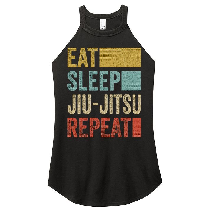 Funny Eat Sleep Jiu-Jitsu Repeat Gift Women's Perfect Tri Rocker Tank