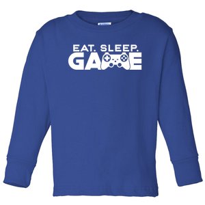 Funny Eat Sleep Game Repeat Controller Retro Console Gamer Cool Gift Toddler Long Sleeve Shirt