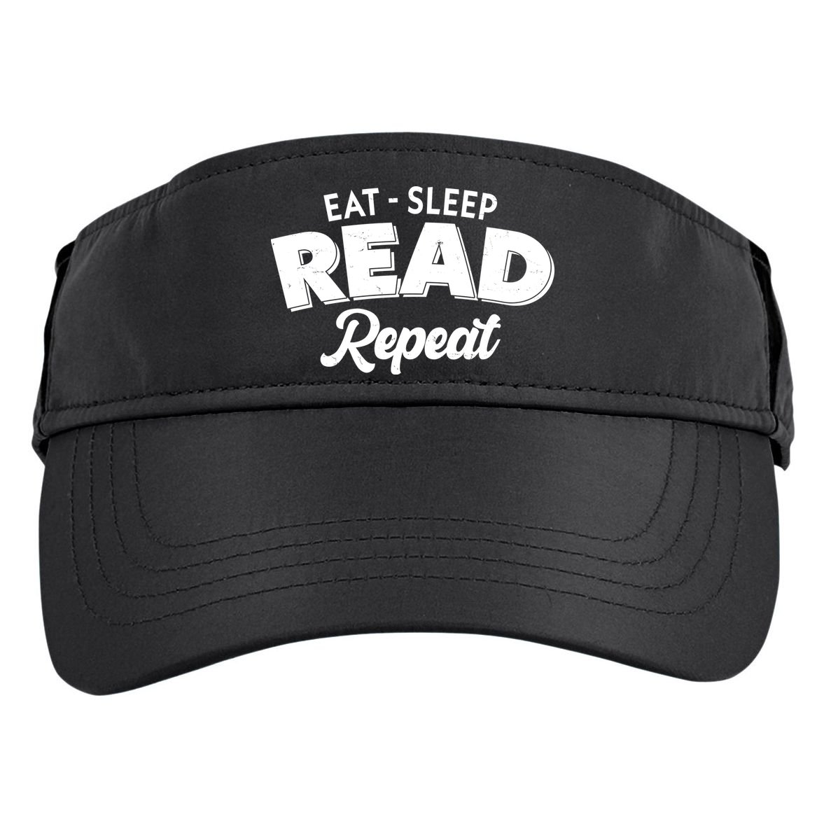 Funny Eat Sleep Read Repeat Book Lover Adult Drive Performance Visor