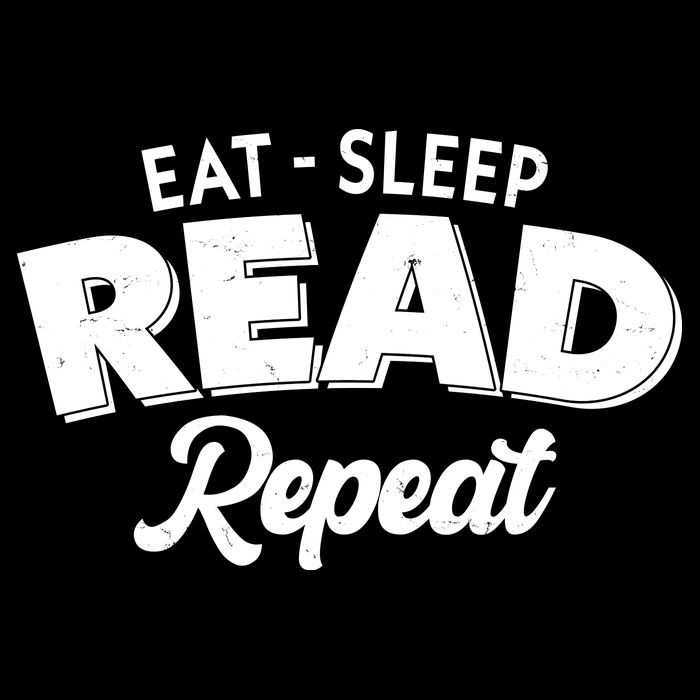 Funny Eat Sleep Read Repeat Book Lover Drawstring Bag