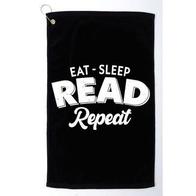 Funny Eat Sleep Read Repeat Book Lover Golf Towel