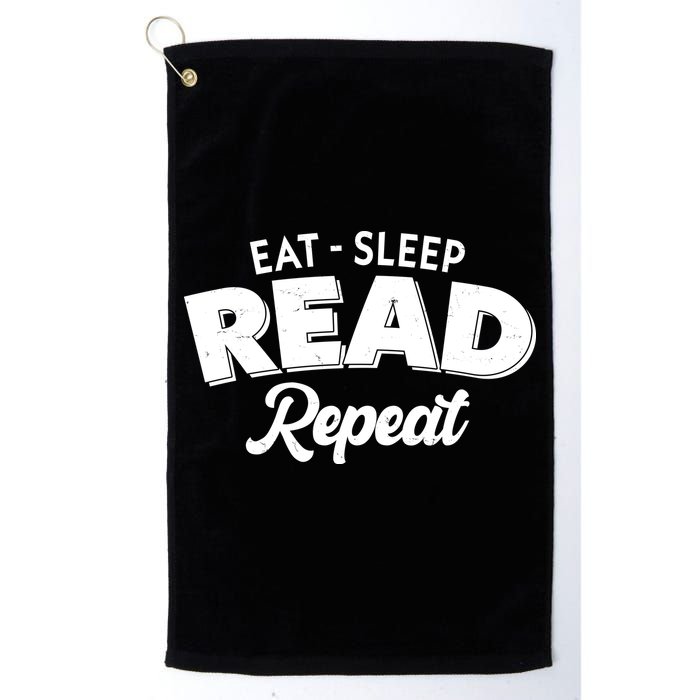 Funny Eat Sleep Read Repeat Book Lover Golf Towel