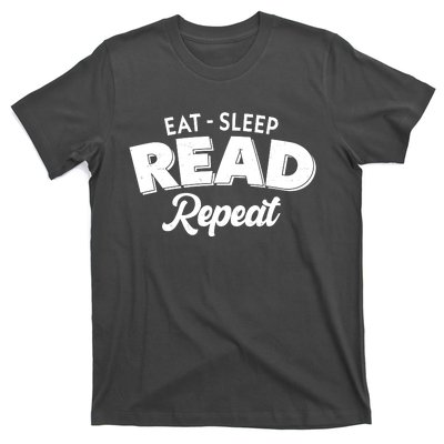 Funny Eat Sleep Read Repeat Book Lover T-Shirt