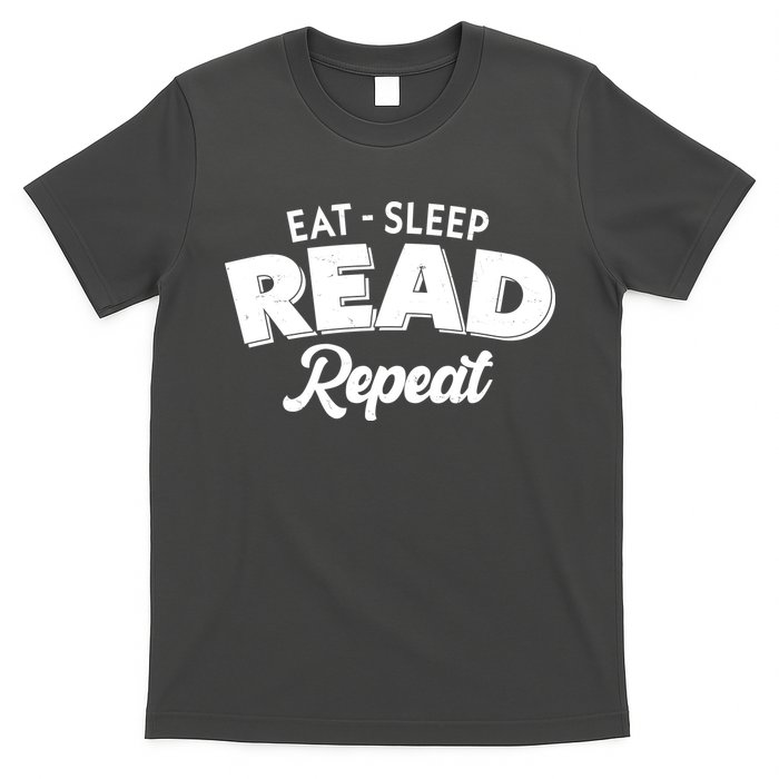Funny Eat Sleep Read Repeat Book Lover T-Shirt
