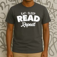 Funny Eat Sleep Read Repeat Book Lover T-Shirt