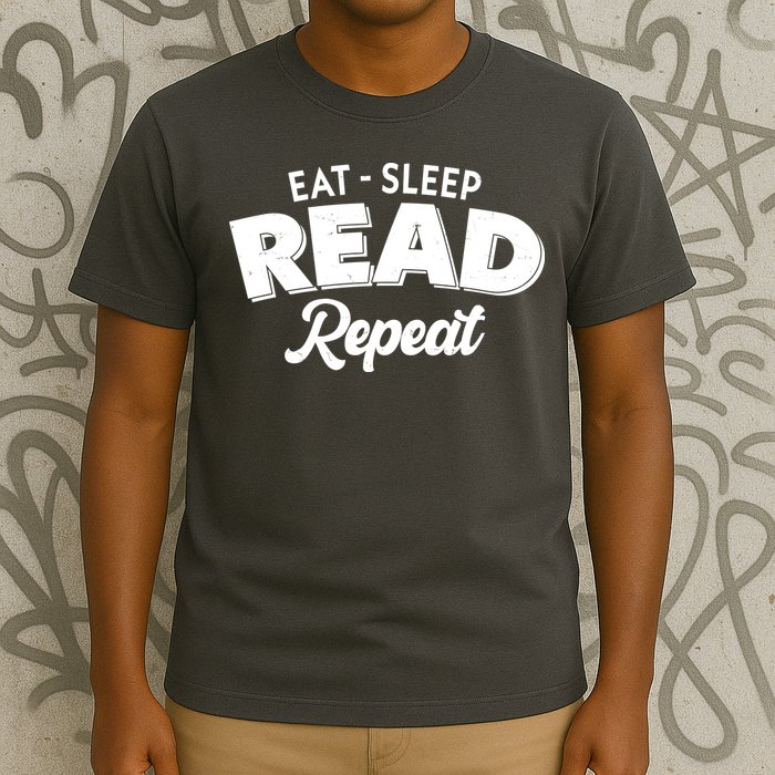 Funny Eat Sleep Read Repeat Book Lover T-Shirt