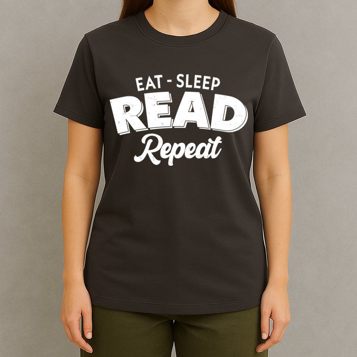 Funny Eat Sleep Read Repeat Book Lover T-Shirt