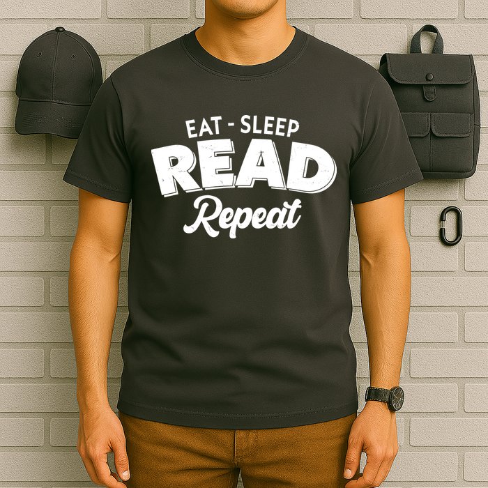 Funny Eat Sleep Read Repeat Book Lover T-Shirt