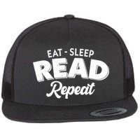 Funny Eat Sleep Read Repeat Book Lover Flatbill Hat
