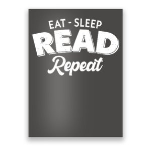 Funny Eat Sleep Read Repeat Book Lover Poster