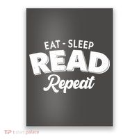 Funny Eat Sleep Read Repeat Book Lover Poster