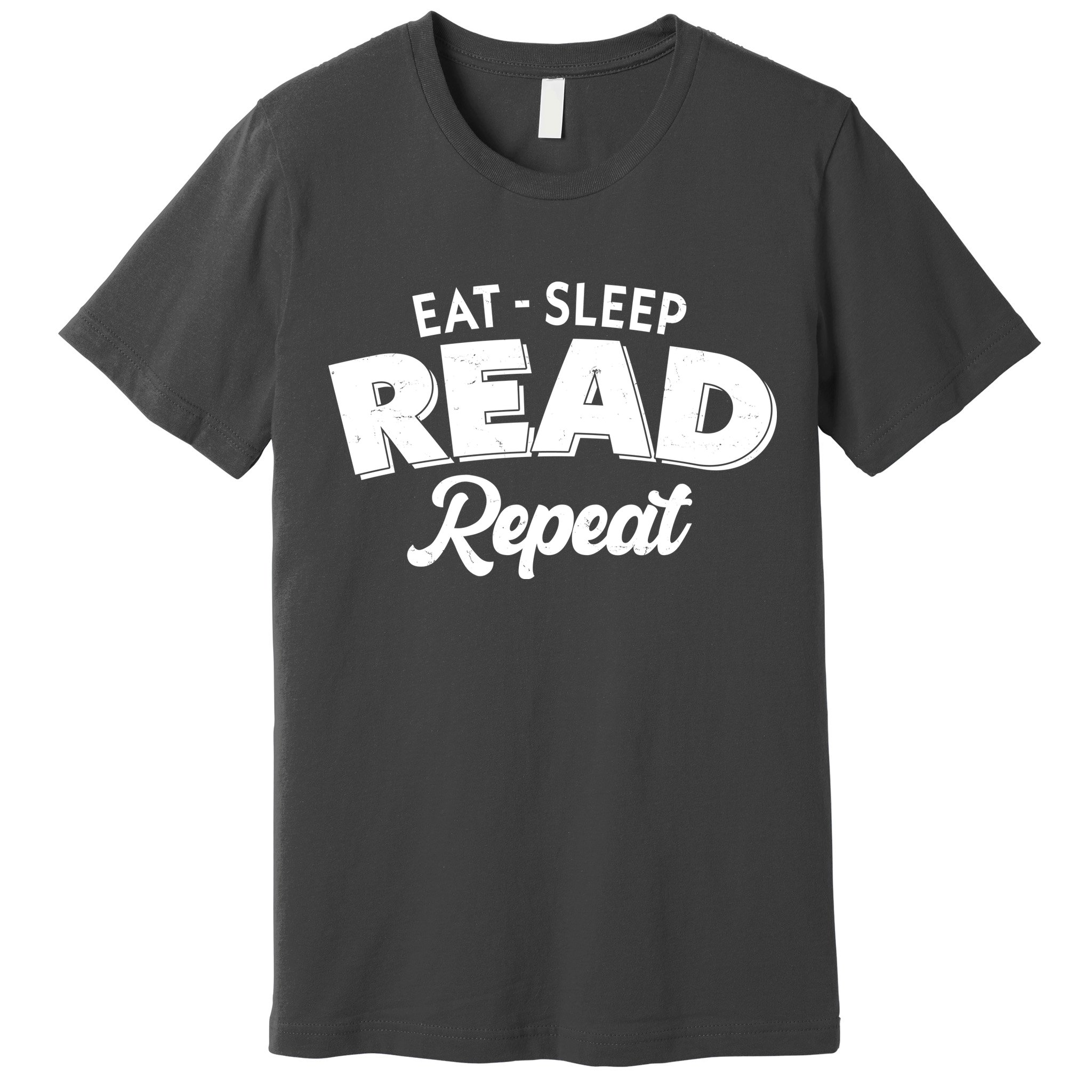 Funny Eat Sleep Read Repeat Book Lover Premium T-Shirt