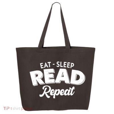Funny Eat Sleep Read Repeat Book Lover 25L Jumbo Tote