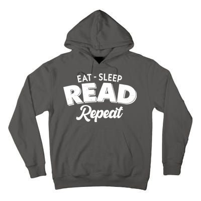 Funny Eat Sleep Read Repeat Book Lover Tall Hoodie