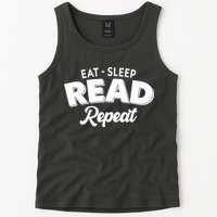 Funny Eat Sleep Read Repeat Book Lover Tank Top