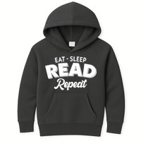 Funny Eat Sleep Read Repeat Book Lover Kids Hoodie