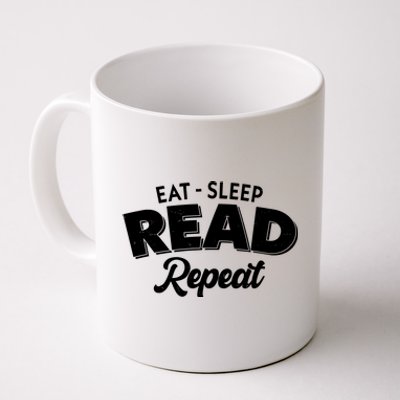 Funny Eat Sleep Read Repeat Book Lover Coffee Mug