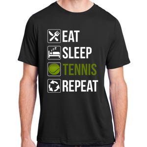 Funny Eat Sleep Tennis Repeat Gift Adult ChromaSoft Performance T-Shirt