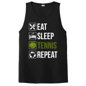 Funny Eat Sleep Tennis Repeat Gift PosiCharge Competitor Tank