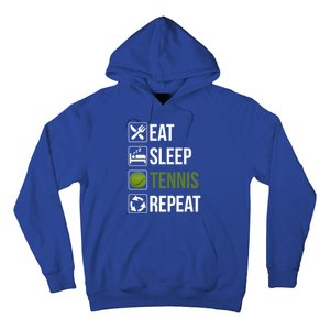 Funny Eat Sleep Tennis Repeat Gift Hoodie