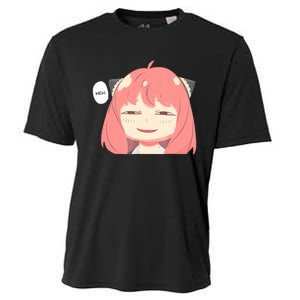 Funny Emotion Smile Heh. A Cute Girl For Family Holidays Cooling Performance Crew T-Shirt