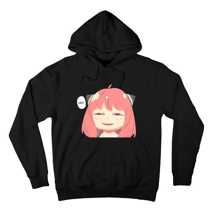 Funny Emotion Smile Heh. A Cute Girl For Family Holidays Hoodie