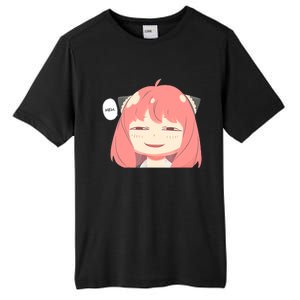 Funny Emotion Smile Heh. A Cute Girl For Family Holidays Tall Fusion ChromaSoft Performance T-Shirt