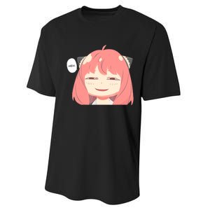 Funny Emotion Smile Heh. A Cute Girl For Family Holidays Performance Sprint T-Shirt