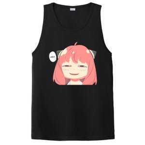 Funny Emotion Smile Heh. A Cute Girl For Family Holidays PosiCharge Competitor Tank