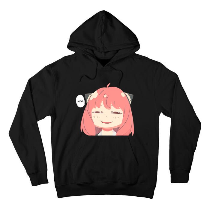 Funny Emotion Smile Heh. A Cute Girl For Family Holidays Tall Hoodie