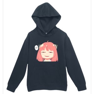 Funny Emotion Smile Heh. A Cute Girl For Family Holidays Urban Pullover Hoodie