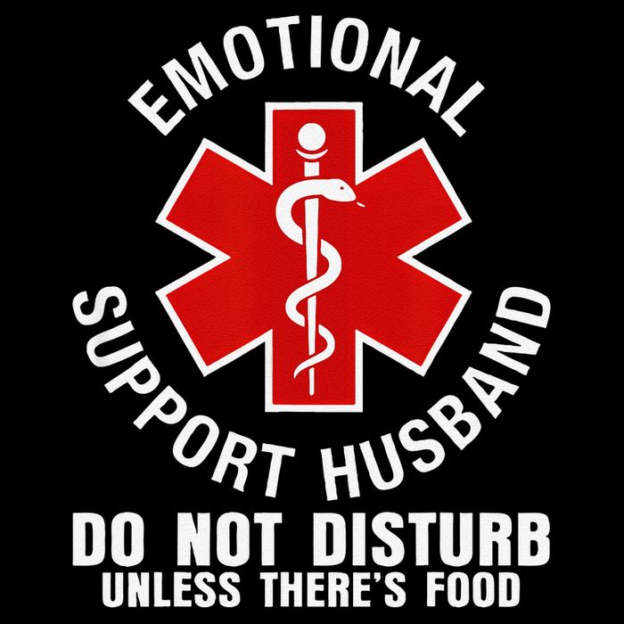 Funny Emotional Support Husband Do Not Pet Dad Humor Love Bucket Hat