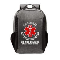 Funny Emotional Support Husband Do Not Pet Dad Humor Love Vector Backpack