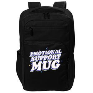 Funny Emotional Support Mug Blue Version Impact Tech Backpack