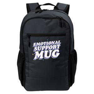 Funny Emotional Support Mug Blue Version Daily Commute Backpack