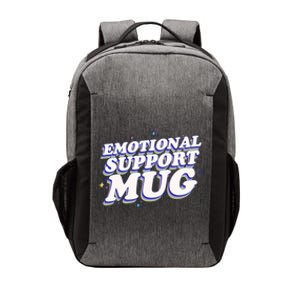 Funny Emotional Support Mug Blue Version Vector Backpack