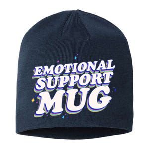 Funny Emotional Support Mug Blue Version Sustainable Beanie