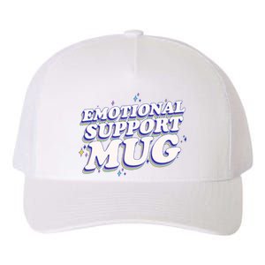 Funny Emotional Support Mug Blue Version Yupoong Adult 5-Panel Trucker Hat