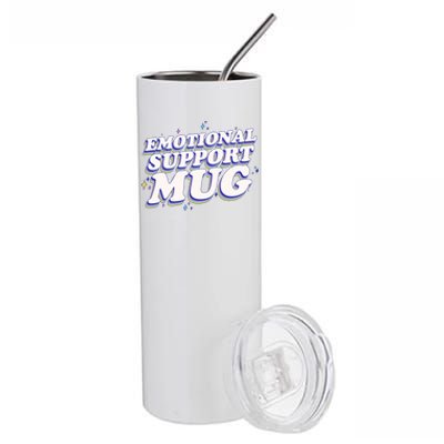 Funny Emotional Support Mug Blue Version Stainless Steel Tumbler