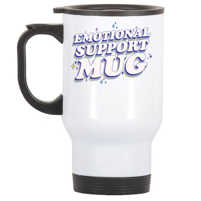 Funny Emotional Support Mug Blue Version Stainless Steel Travel Mug