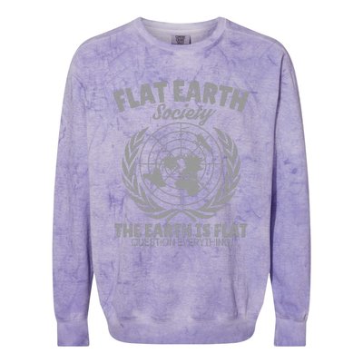 Flat Earth Society Colorblast Crewneck Sweatshirt