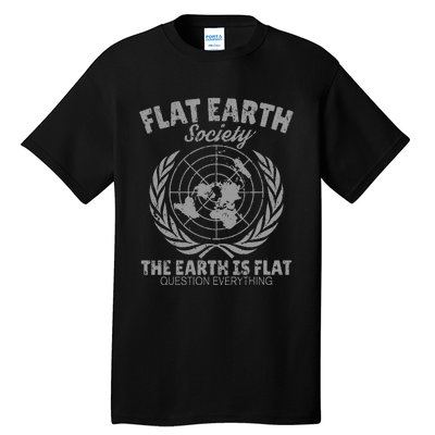 Flat Earth Society Tall T-Shirt