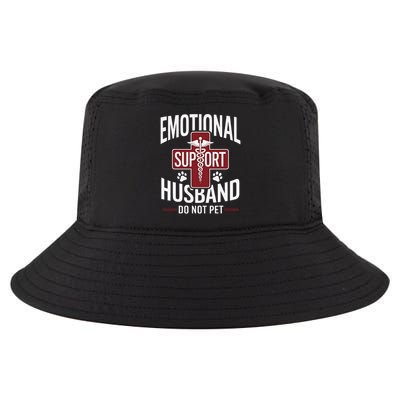 Funny Emotional Support Husband Do Not Pet Cool Comfort Performance Bucket Hat