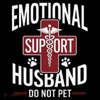 Funny Emotional Support Husband Do Not Pet Tall T-Shirt