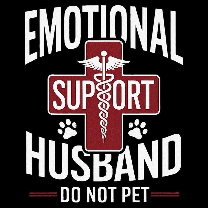 Funny Emotional Support Husband Do Not Pet Drawstring Bag